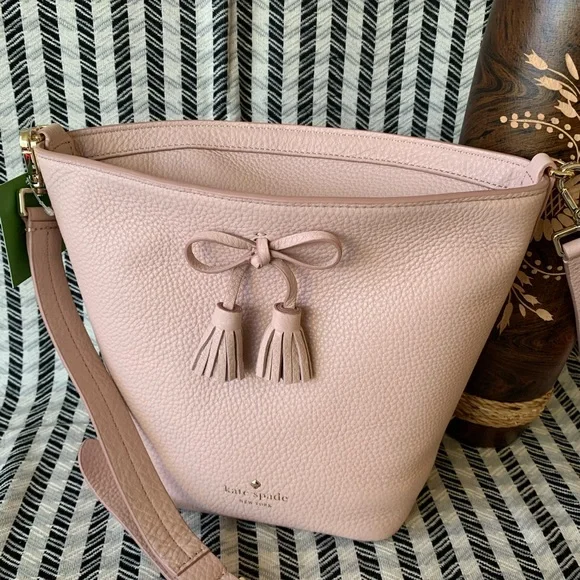 MAKE AN OFFER Hayes street Vanessa warm vellum Kate Spade bucket - Picture 3 of 8